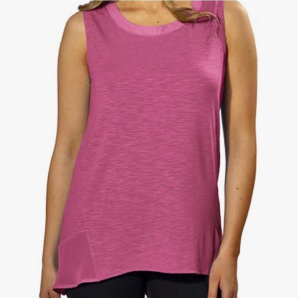 Adrienne Vittadini high-low hem tank top size Small